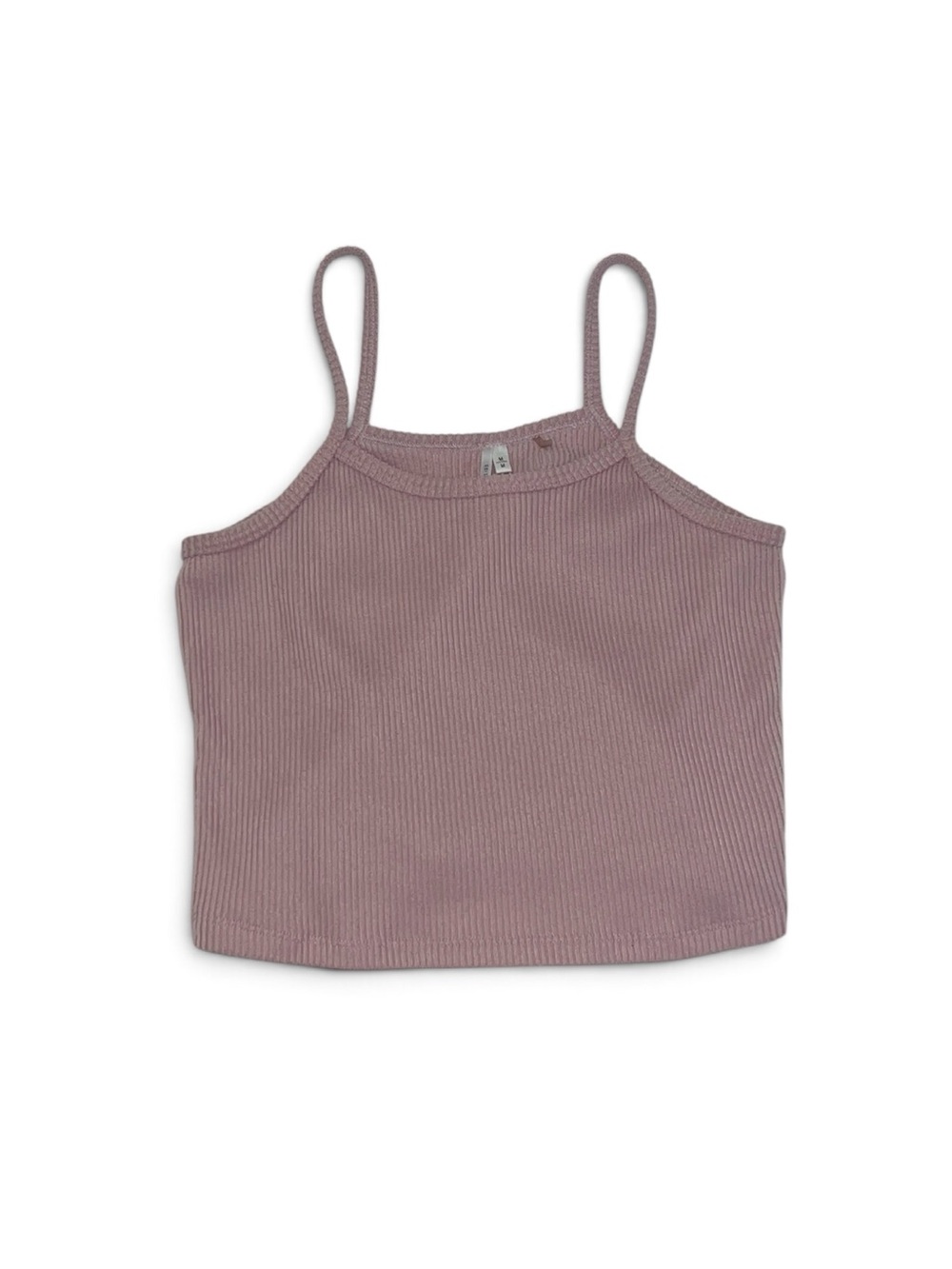 Tag Bliss Pink Cropped Cami Top Women’s Size Medium Crop Top Ribbed Soft Casual